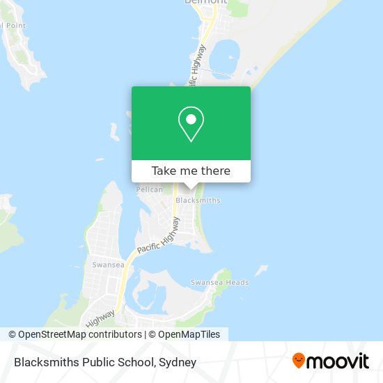 Mapa Blacksmiths Public School