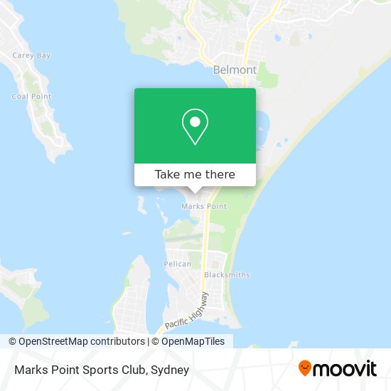 Marks Point Sports Club map