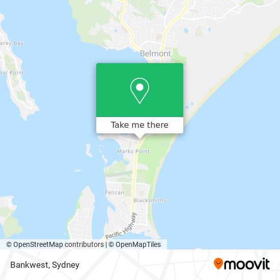 Bankwest map