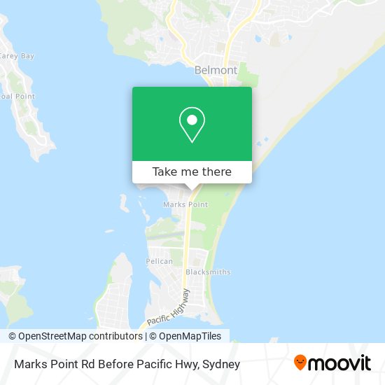 Mapa Marks Point Rd Before Pacific Hwy