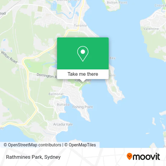 Mapa Rathmines Park