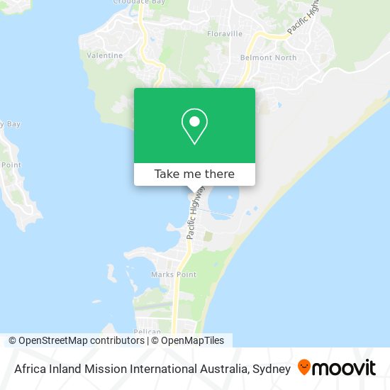 Mapa Africa Inland Mission International Australia