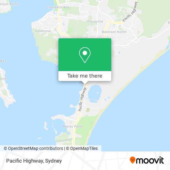 Mapa Pacific Highway