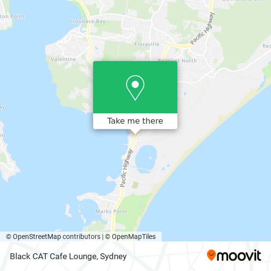 Black CAT Cafe Lounge map