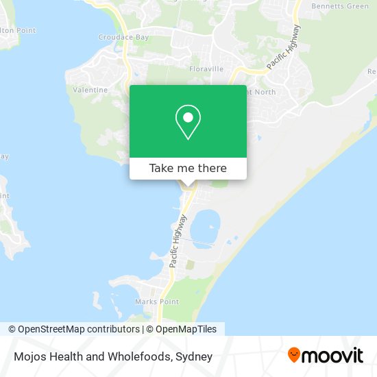 Mojos Health and Wholefoods map