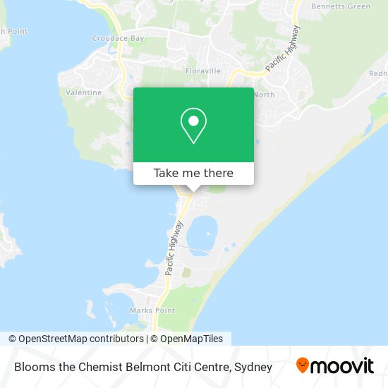 Blooms the Chemist Belmont Citi Centre map