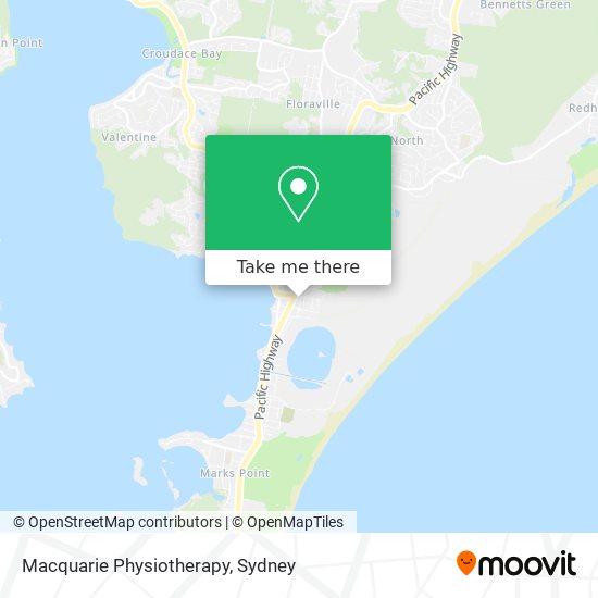 Mapa Macquarie Physiotherapy