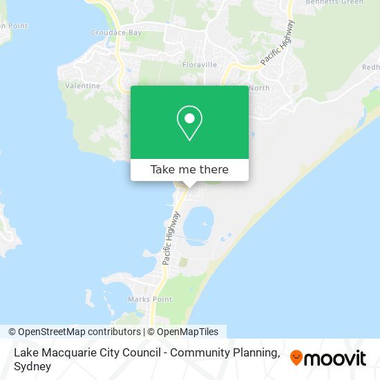 Mapa Lake Macquarie City Council - Community Planning