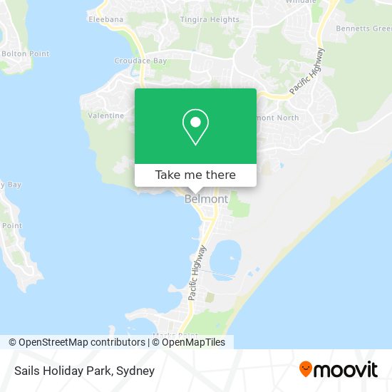 Sails Holiday Park map