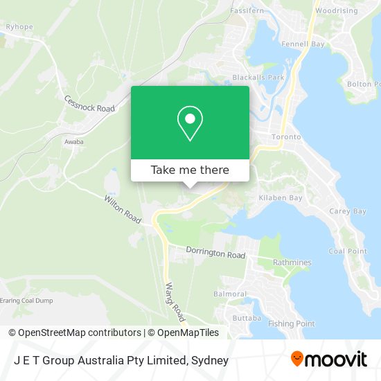 Mapa J E T Group Australia Pty Limited