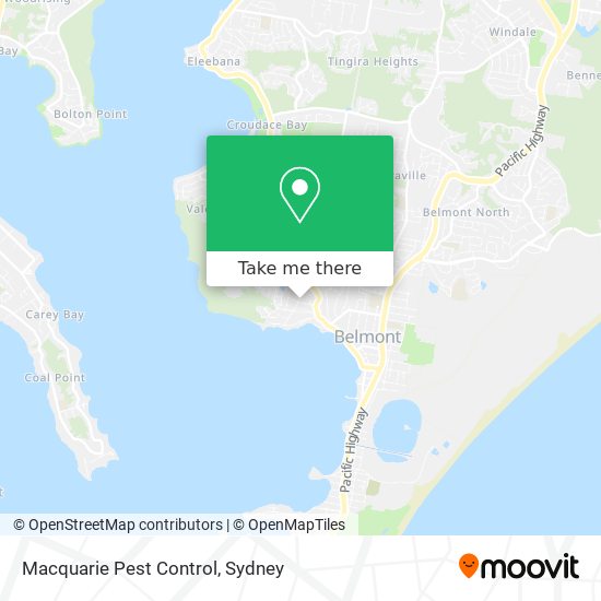 Macquarie Pest Control map