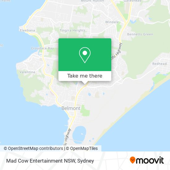 Mad Cow Entertainment NSW map