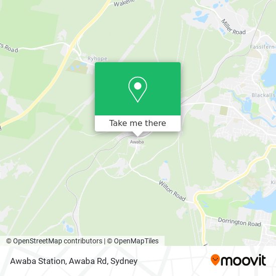 Awaba Station, Awaba Rd map