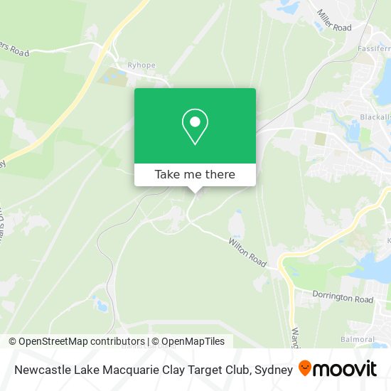 Newcastle Lake Macquarie Clay Target Club map