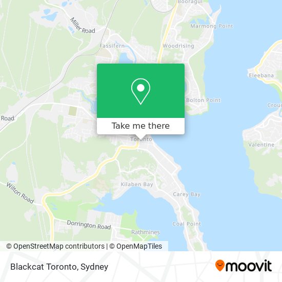 Blackcat Toronto map