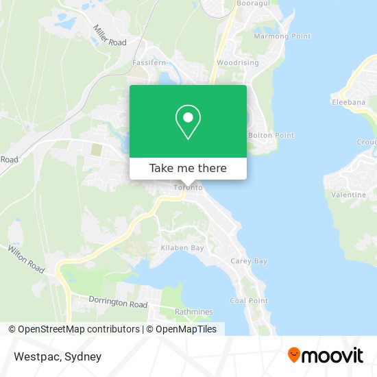 Westpac map