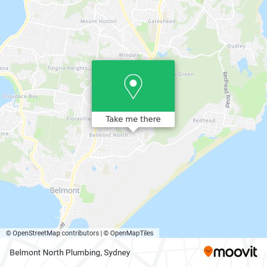 Mapa Belmont North Plumbing