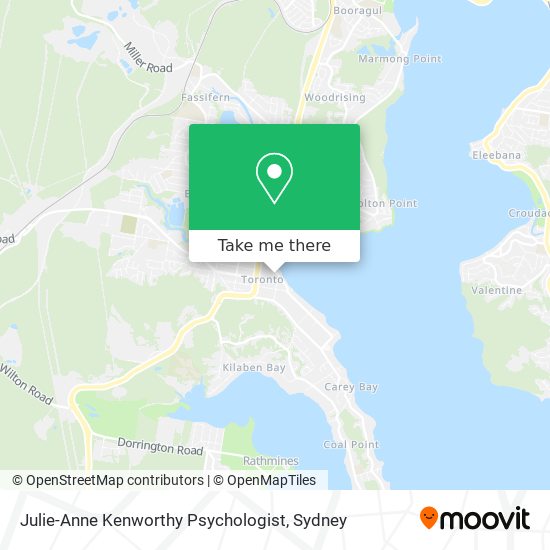 Mapa Julie-Anne Kenworthy Psychologist