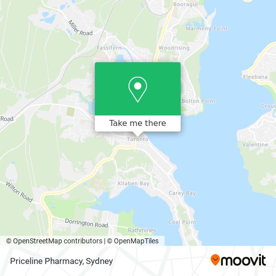 Mapa Priceline Pharmacy