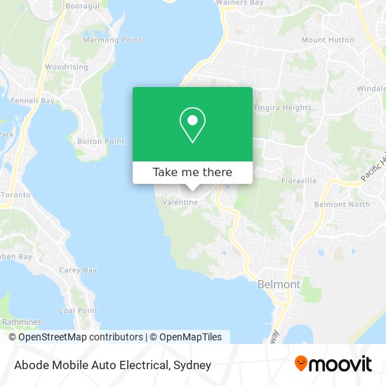 Mapa Abode Mobile Auto Electrical