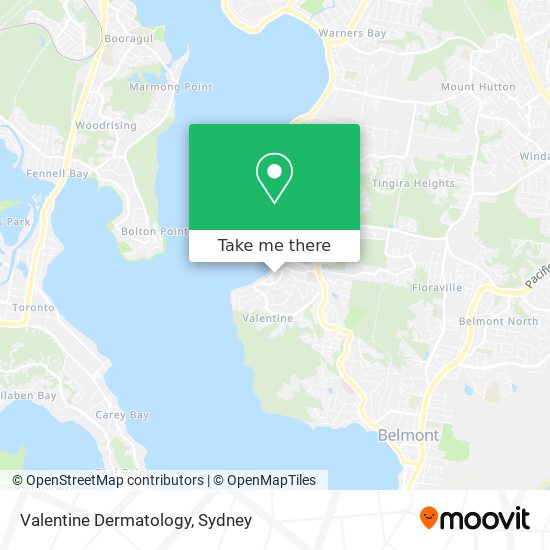 Mapa Valentine Dermatology