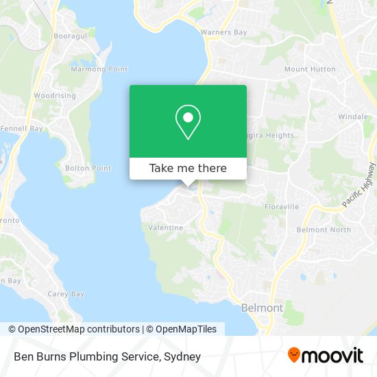 Ben Burns Plumbing Service map