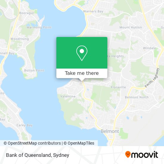 Bank of Queensland map