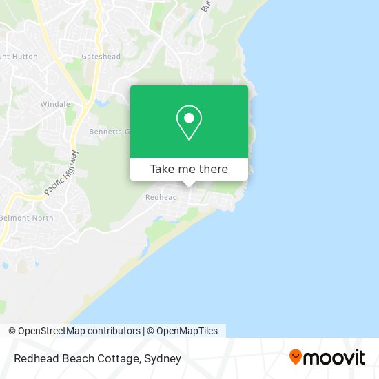 Redhead Beach Cottage map