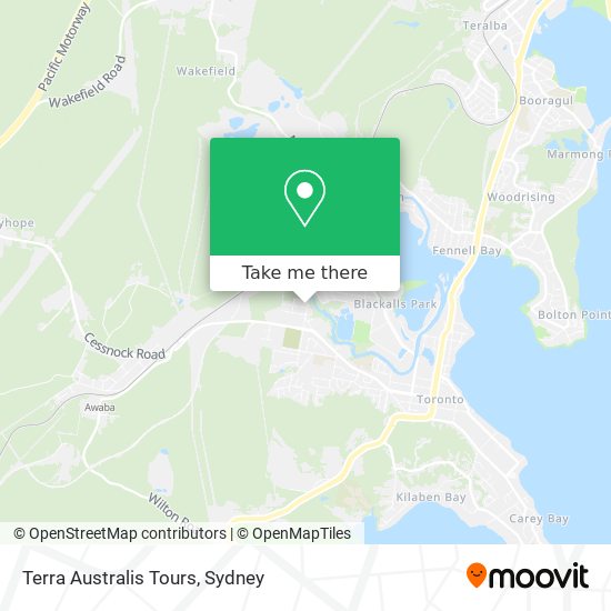 Terra Australis Tours map