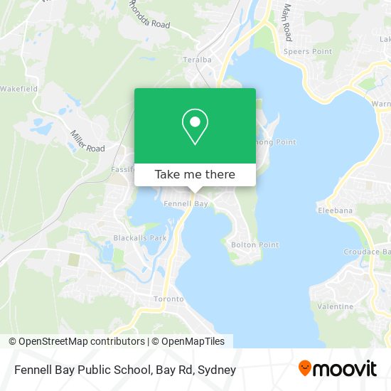 Mapa Fennell Bay Public School, Bay Rd