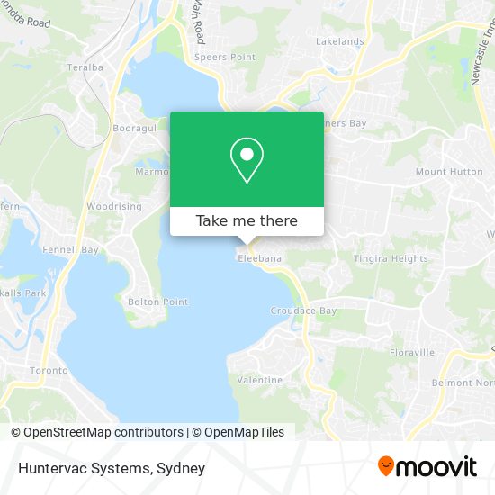 Huntervac Systems map