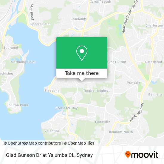 Glad Gunson Dr at Yalumba CL map