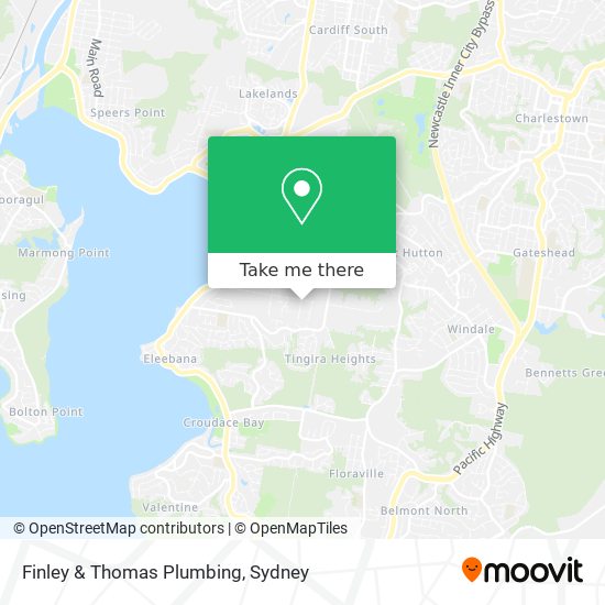 Finley & Thomas Plumbing map