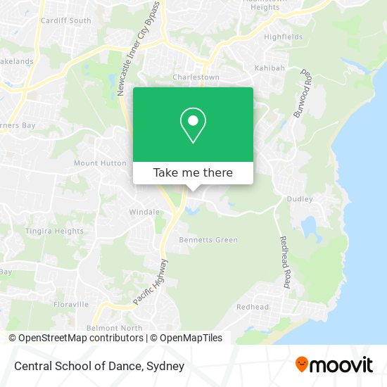 Central School of Dance map