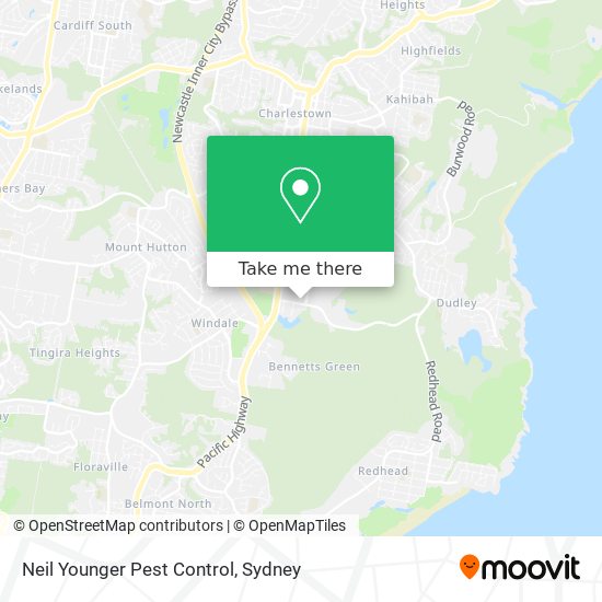 Neil Younger Pest Control map