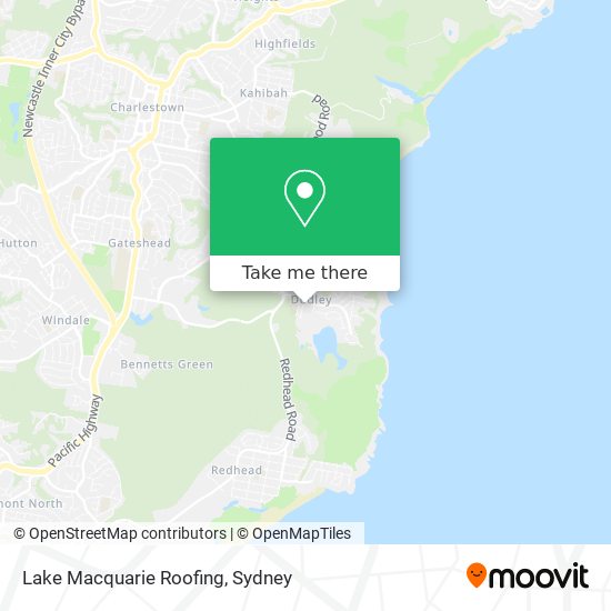 Mapa Lake Macquarie Roofing