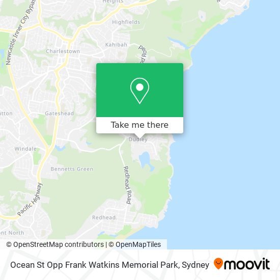Mapa Ocean St Opp Frank Watkins Memorial Park