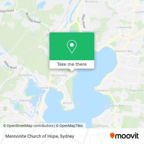 Mennonite Church of Hope map