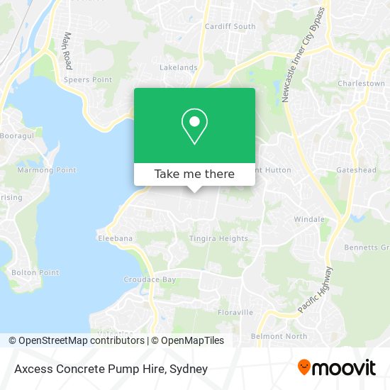 Axcess Concrete Pump Hire map