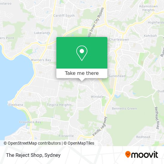 Mapa The Reject Shop