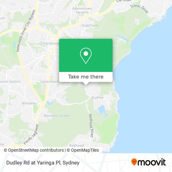 Dudley Rd at Yaringa Pl map