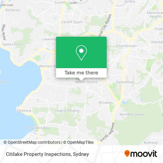 Mapa Citilake Property Inspections