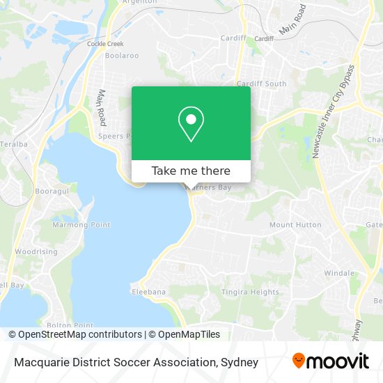 Mapa Macquarie District Soccer Association