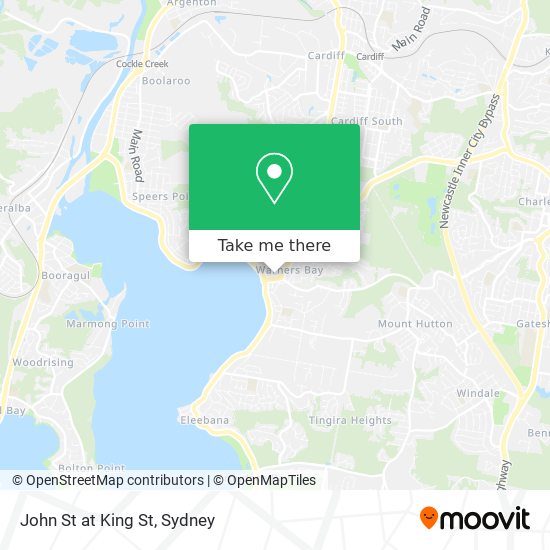 Mapa John St at King St