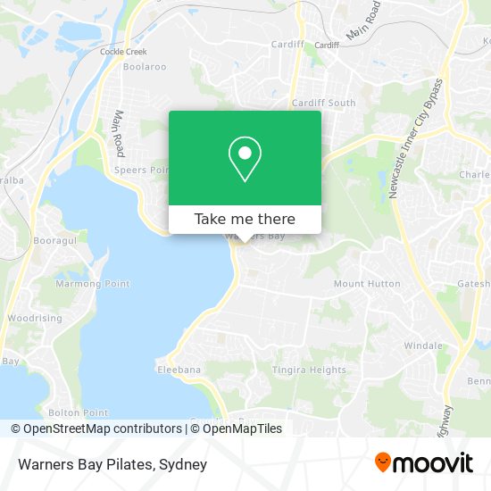 Warners Bay Pilates map