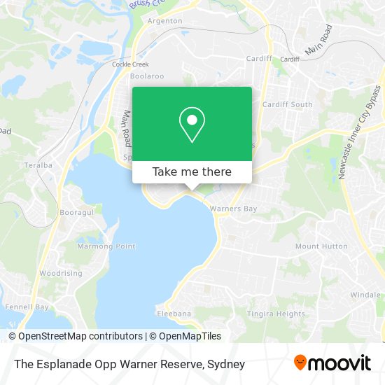 The Esplanade Opp Warner Reserve map