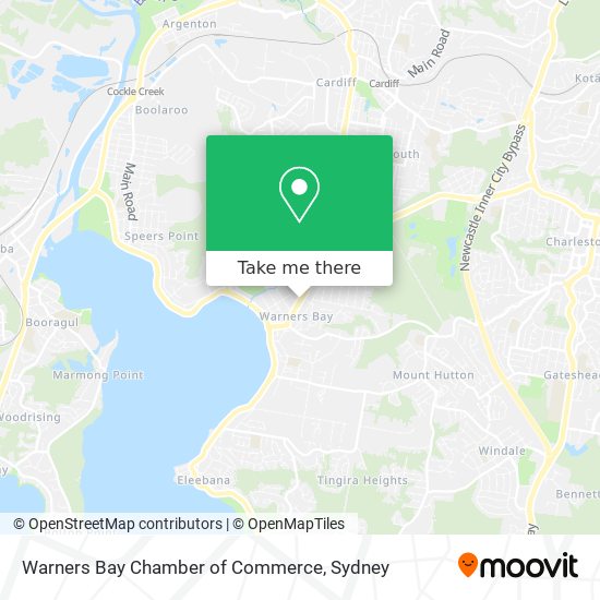 Warners Bay Chamber of Commerce map
