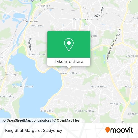 King St at Margaret St map