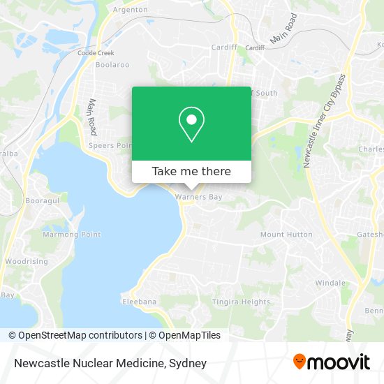 Mapa Newcastle Nuclear Medicine