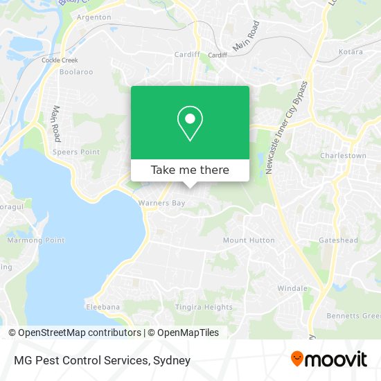 Mapa MG Pest Control Services